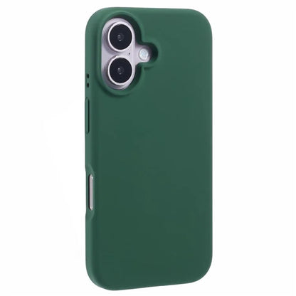 For iPhone 16 Case PC+Liquid Silicone Anti-Scratch Lining Phone Cover