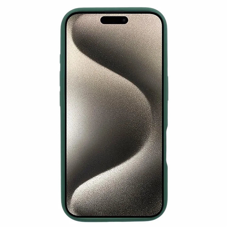 For iPhone 16 Case PC+Liquid Silicone Anti-Scratch Lining Phone Cover