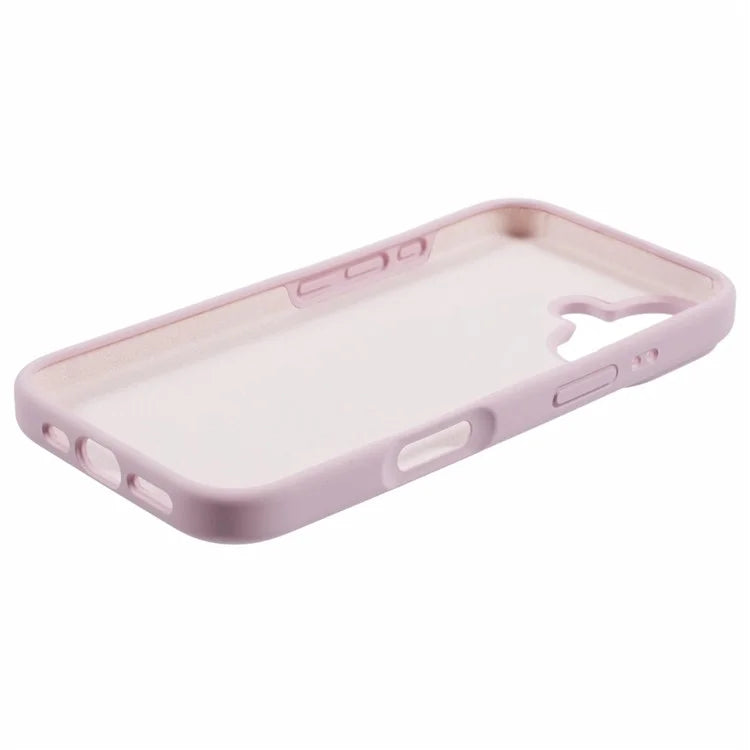 For iPhone 16 Case PC+Liquid Silicone Anti-Scratch Lining Phone Cover