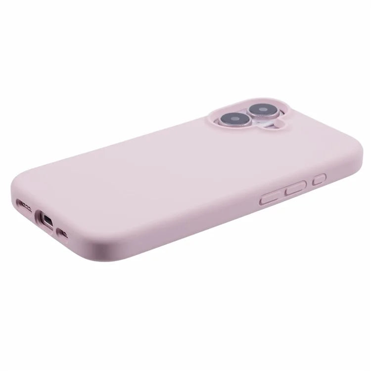 For iPhone 16 Case PC+Liquid Silicone Anti-Scratch Lining Phone Cover