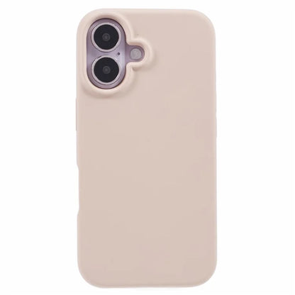 For iPhone 16 Case PC+Liquid Silicone Anti-Scratch Lining Phone Cover