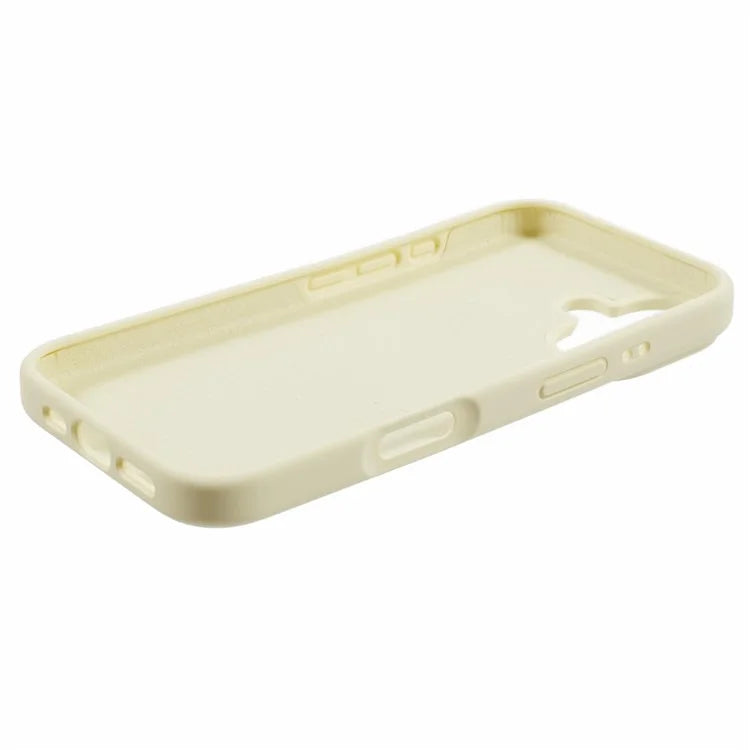 For iPhone 16 Case PC+Liquid Silicone Anti-Scratch Lining Phone Cover