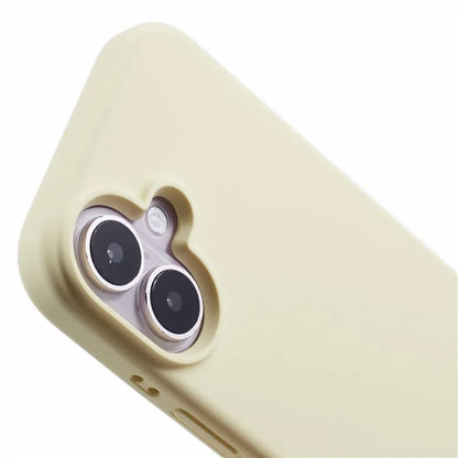 For iPhone 16 Case PC+Liquid Silicone Anti-Scratch Lining Phone Cover