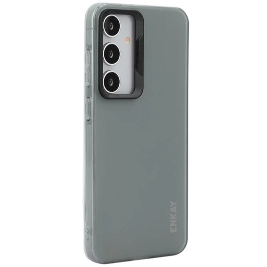 ENKAY HAT PRINCE For Samsung Galaxy S24+ Case Translucent Matte TPU Shockproof Phone Case