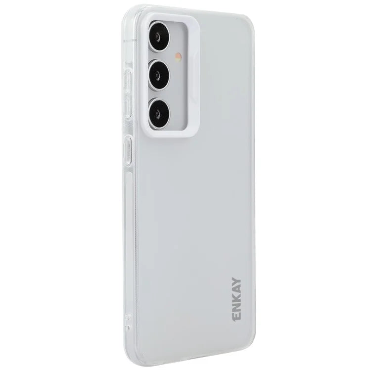 ENKAY HAT PRINCE For Samsung Galaxy S24+ Case Translucent Matte TPU Shockproof Phone Case
