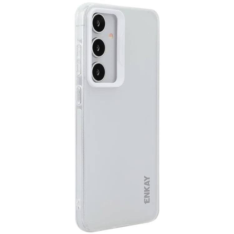 ENKAY HAT PRINCE For Samsung Galaxy S24 Case Translucent Matte TPU Shockproof Phone Case