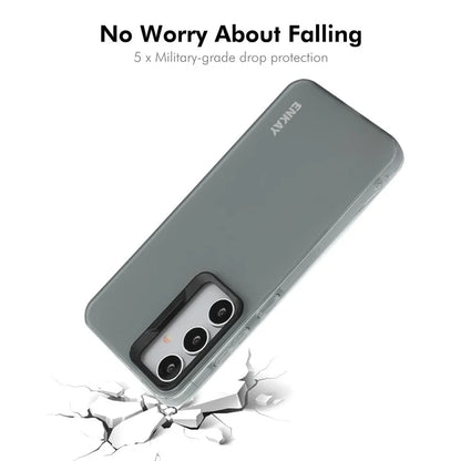 ENKAY HAT PRINCE For Samsung Galaxy S24 Case Translucent Matte TPU Shockproof Phone Case