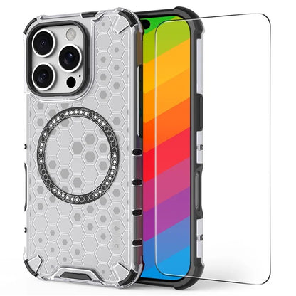 ENKAY HAT PRINCE For iPhone 16 Pro Max Case Compatible with MagSafe TPU+PC Phone Cover with Screen Film