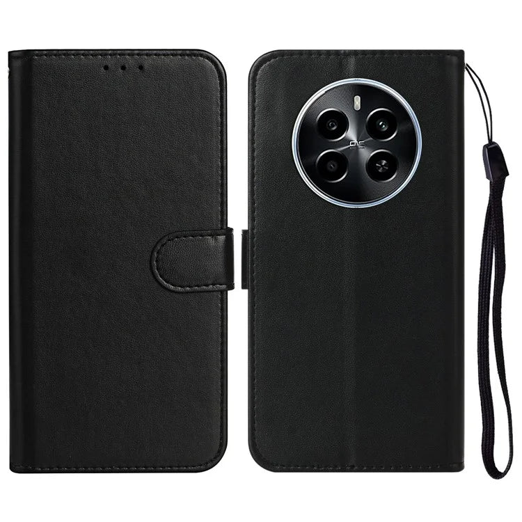 For Realme Narzo 70 5G / Narzo 70 Pro 5G / P1 5G / 12 4G / 12+ 5G Case PU Leather Flip Phone Cover Wallet Card Slot Holder