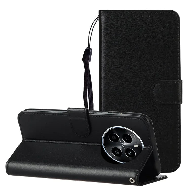 For Realme Narzo 70 5G / Narzo 70 Pro 5G / P1 5G / 12 4G / 12+ 5G Case PU Leather Flip Phone Cover Wallet Card Slot Holder