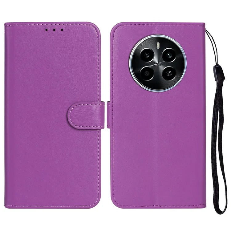 For Realme Narzo 70 5G / Narzo 70 Pro 5G / P1 5G / 12 4G / 12+ 5G Case PU Leather Flip Phone Cover Wallet Card Slot Holder