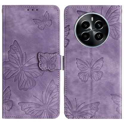 For Realme Narzo 70 5G / Narzo 70 Pro 5G / P1 5G / 12 4G / 12+ 5G Case Butterfly Design Flip Wallet Leather Phone Cover Skin-Touch