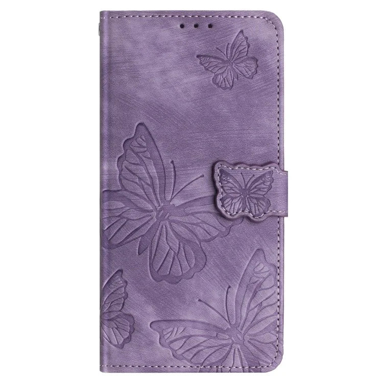 For Realme Narzo 70 5G / Narzo 70 Pro 5G / P1 5G / 12 4G / 12+ 5G Case Butterfly Design Flip Wallet Leather Phone Cover Skin-Touch