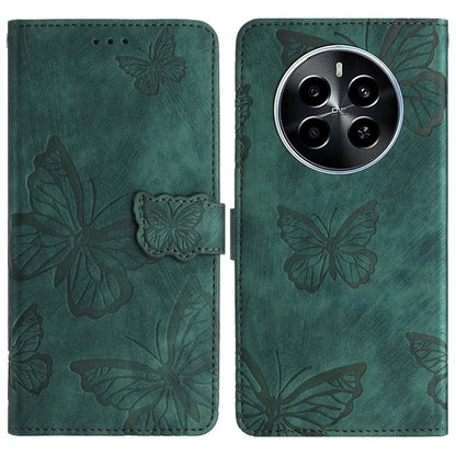 For Realme Narzo 70 5G / Narzo 70 Pro 5G / P1 5G / 12 4G / 12+ 5G Case Butterfly Design Flip Wallet Leather Phone Cover Skin-Touch