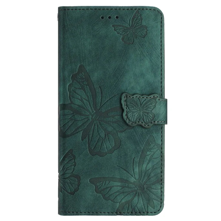 For Realme Narzo 70 5G / Narzo 70 Pro 5G / P1 5G / 12 4G / 12+ 5G Case Butterfly Design Flip Wallet Leather Phone Cover Skin-Touch