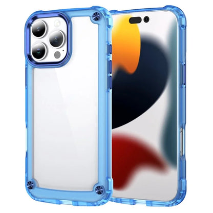 For iPhone 16 Pro Case Anti-Drop TPU Frame Clear PC Back Cover