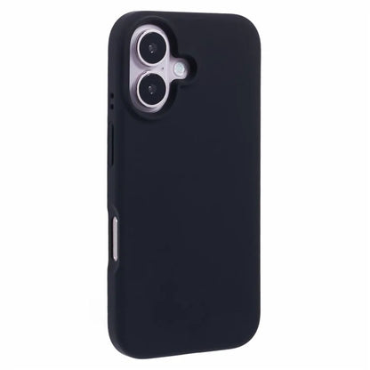 For iPhone 16 Plus Case PC+Liquid Silicone Anti-Scratch Lining Phone Cover