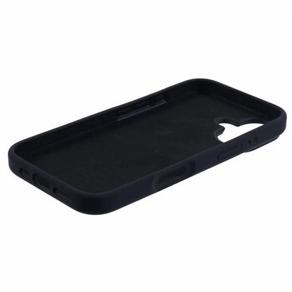 For iPhone 16 Plus Case PC+Liquid Silicone Anti-Scratch Lining Phone Cover