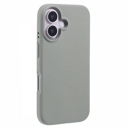 For iPhone 16 Plus Case PC+Liquid Silicone Anti-Scratch Lining Phone Cover