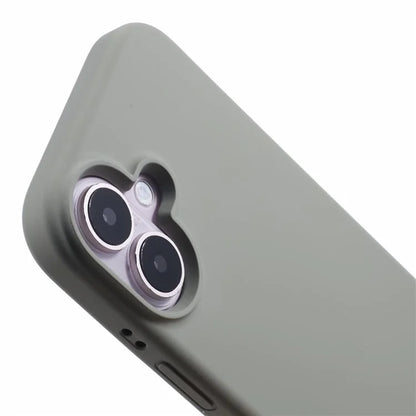 For iPhone 16 Plus Case PC+Liquid Silicone Anti-Scratch Lining Phone Cover