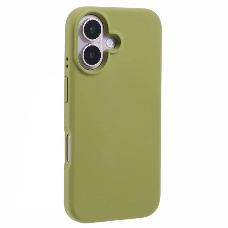 For iPhone 16 Plus Case PC+Liquid Silicone Anti-Scratch Lining Phone Cover