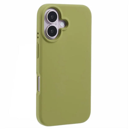 For iPhone 16 Plus Case PC+Liquid Silicone Anti-Scratch Lining Phone Cover
