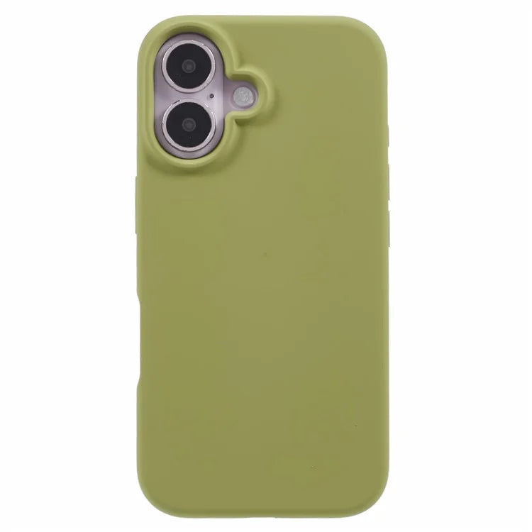 For iPhone 16 Plus Case PC+Liquid Silicone Anti-Scratch Lining Phone Cover