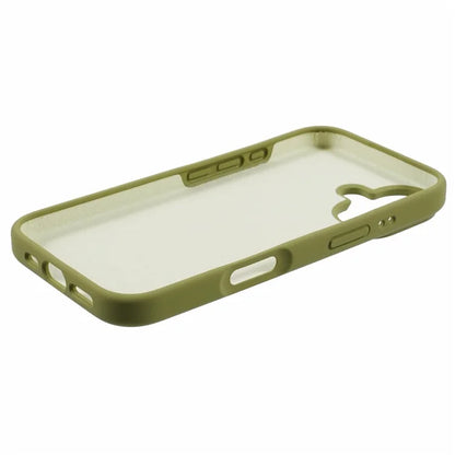 For iPhone 16 Plus Case PC+Liquid Silicone Anti-Scratch Lining Phone Cover