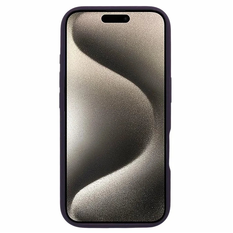 For iPhone 16 Plus Case PC+Liquid Silicone Anti-Scratch Lining Phone Cover