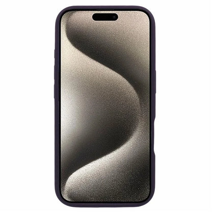 For iPhone 16 Plus Case PC+Liquid Silicone Anti-Scratch Lining Phone Cover