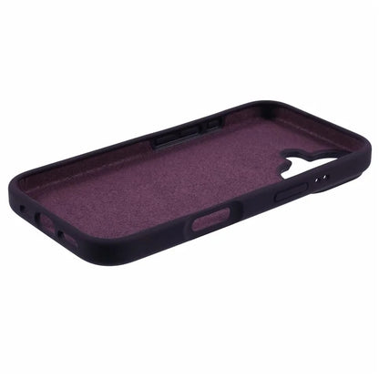For iPhone 16 Plus Case PC+Liquid Silicone Anti-Scratch Lining Phone Cover