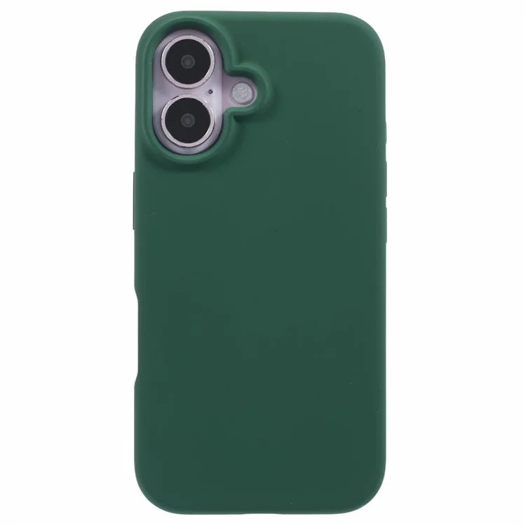 For iPhone 16 Plus Case PC+Liquid Silicone Anti-Scratch Lining Phone Cover