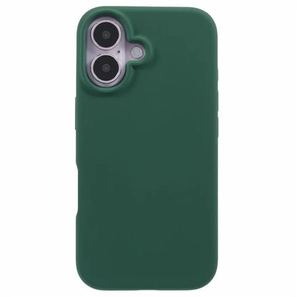 For iPhone 16 Plus Case PC+Liquid Silicone Anti-Scratch Lining Phone Cover