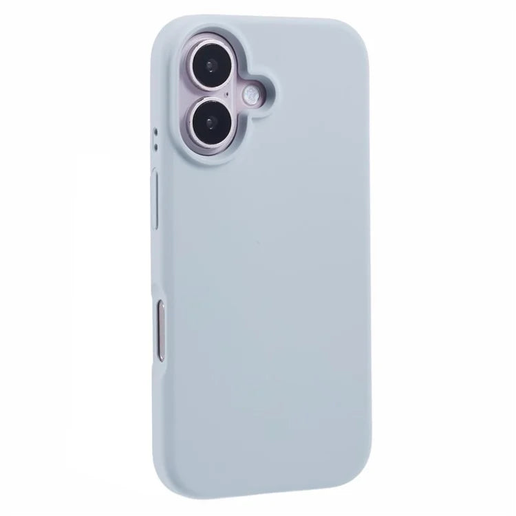 For iPhone 16 Plus Case PC+Liquid Silicone Anti-Scratch Lining Phone Cover