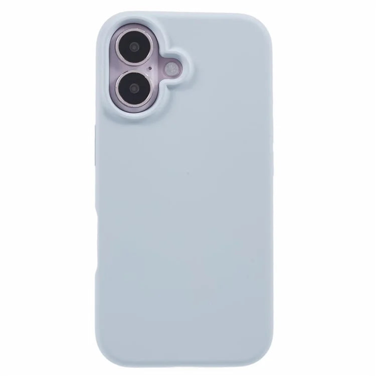 For iPhone 16 Plus Case PC+Liquid Silicone Anti-Scratch Lining Phone Cover