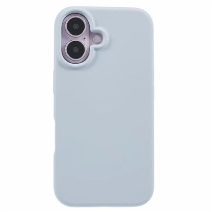For iPhone 16 Plus Case PC+Liquid Silicone Anti-Scratch Lining Phone Cover