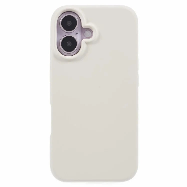 For iPhone 16 Plus Case PC+Liquid Silicone Anti-Scratch Lining Phone Cover