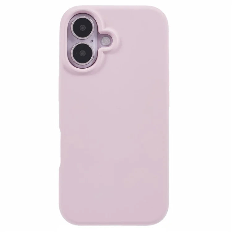 For iPhone 16 Plus Case PC+Liquid Silicone Anti-Scratch Lining Phone Cover