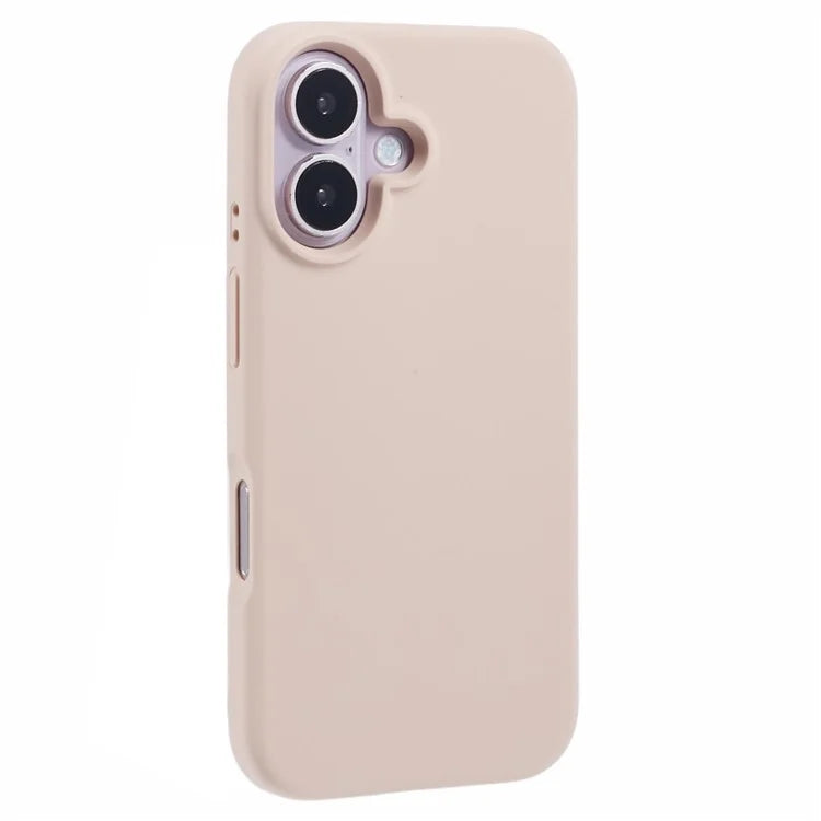 For iPhone 16 Plus Case PC+Liquid Silicone Anti-Scratch Lining Phone Cover