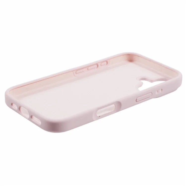 For iPhone 16 Plus Case PC+Liquid Silicone Anti-Scratch Lining Phone Cover