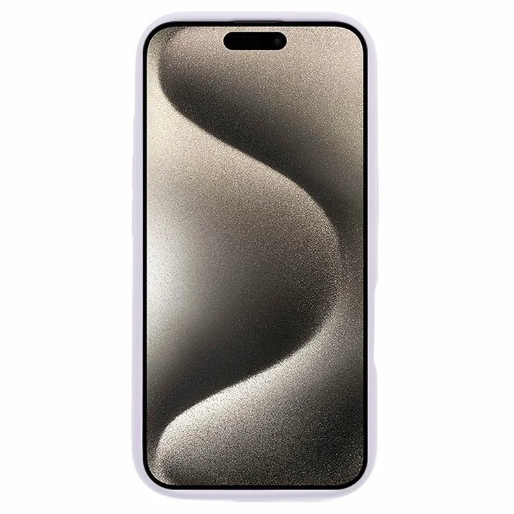 For iPhone 16 Plus Case PC+Liquid Silicone Anti-Scratch Lining Phone Cover