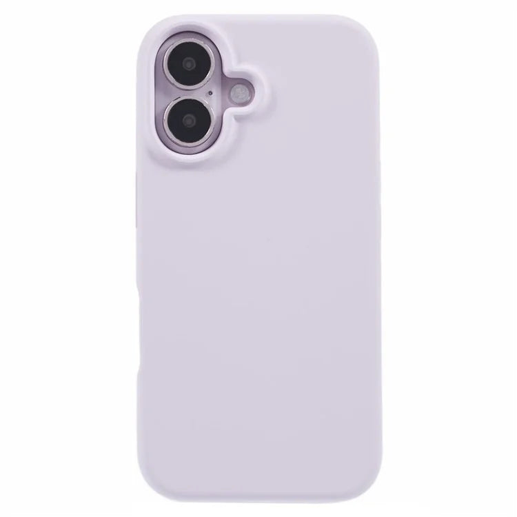 For iPhone 16 Plus Case PC+Liquid Silicone Anti-Scratch Lining Phone Cover