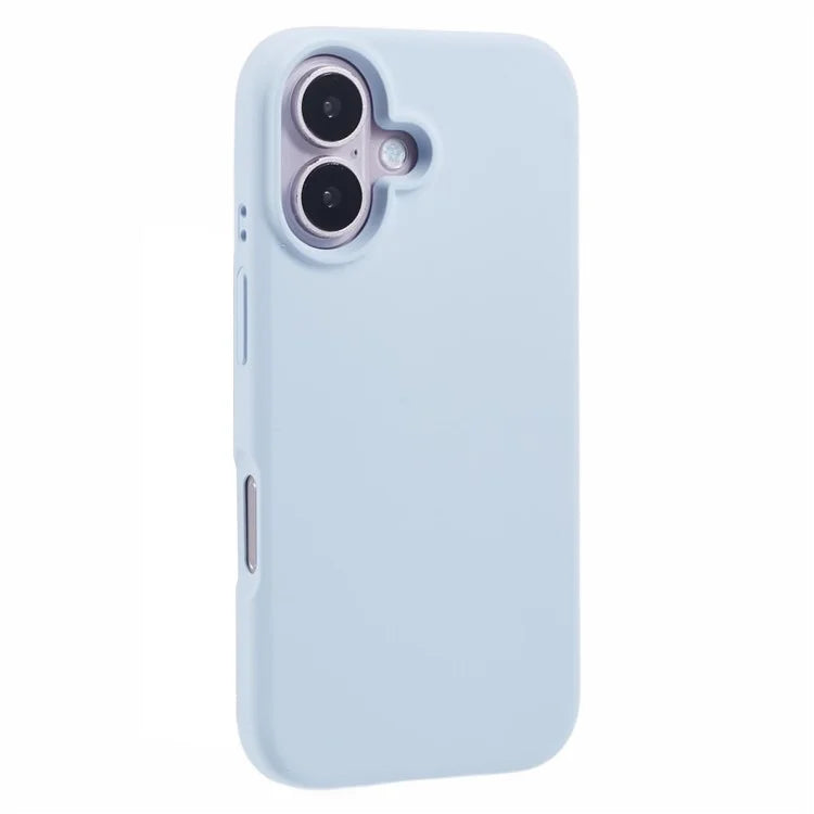 For iPhone 16 Plus Case PC+Liquid Silicone Anti-Scratch Lining Phone Cover