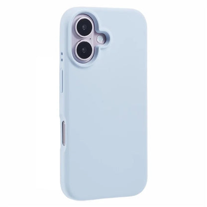 For iPhone 16 Plus Case PC+Liquid Silicone Anti-Scratch Lining Phone Cover