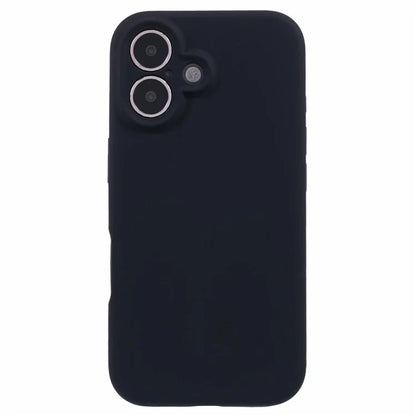 For iPhone 16 Case PC+Liquid Silicone Protective Phone Cover with Microfiber Lining