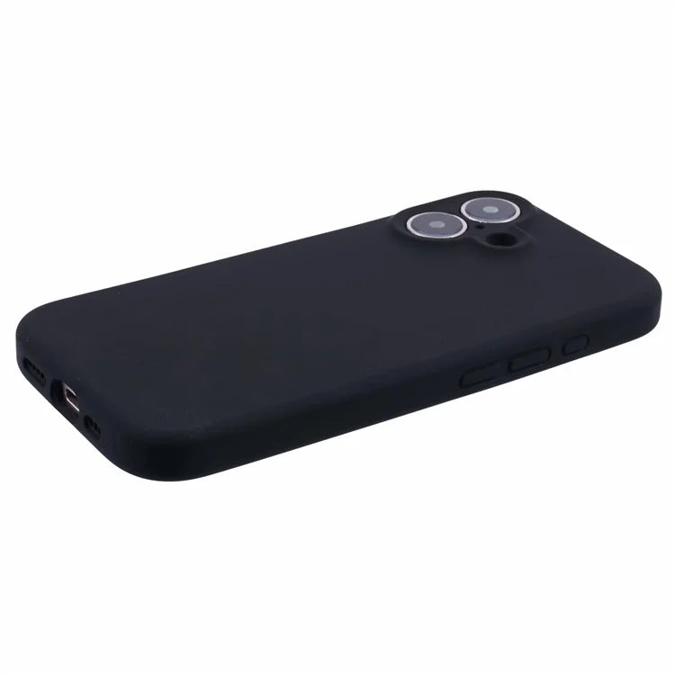For iPhone 16 Case PC+Liquid Silicone Protective Phone Cover with Microfiber Lining