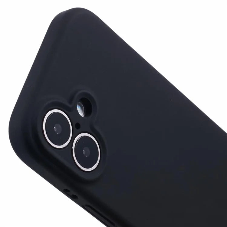 For iPhone 16 Case PC+Liquid Silicone Protective Phone Cover with Microfiber Lining