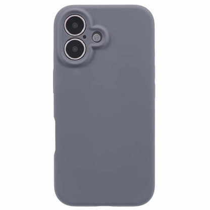 For iPhone 16 Case PC+Liquid Silicone Protective Phone Cover with Microfiber Lining