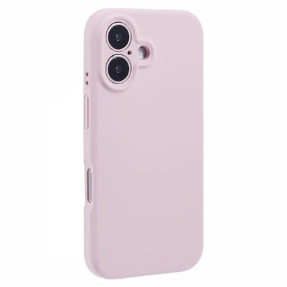 For iPhone 16 Case PC+Liquid Silicone Protective Phone Cover with Microfiber Lining