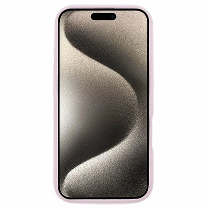 For iPhone 16 Case PC+Liquid Silicone Protective Phone Cover with Microfiber Lining